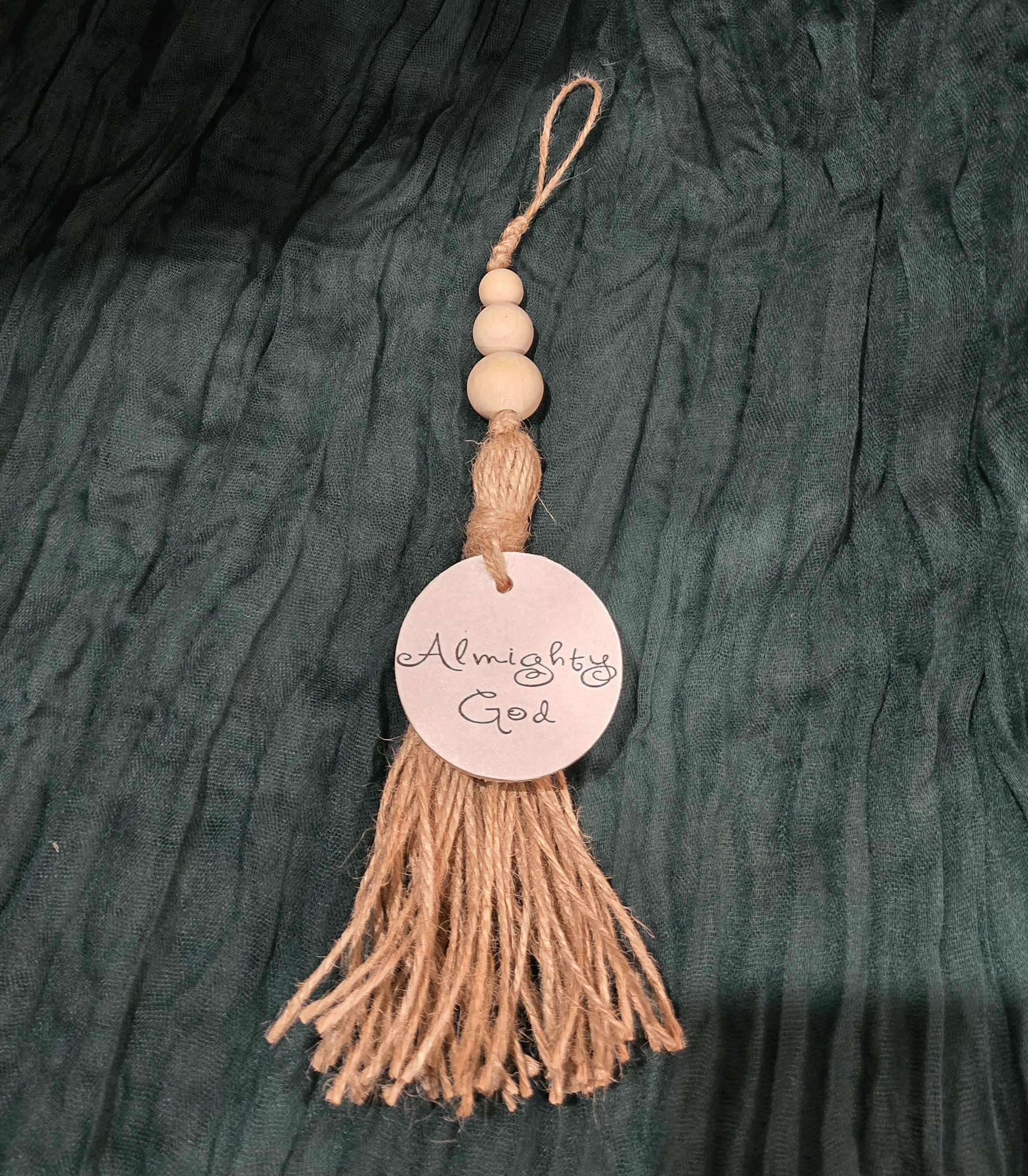 Names of God Wooden Bead Ornament